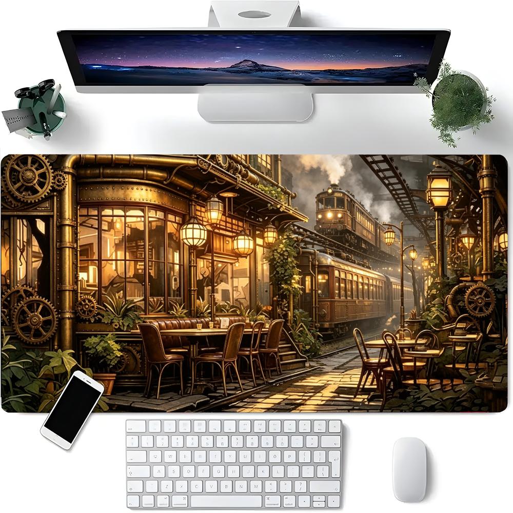 Retro Gaming Laptop - Tapis de bureau rétro industriel style