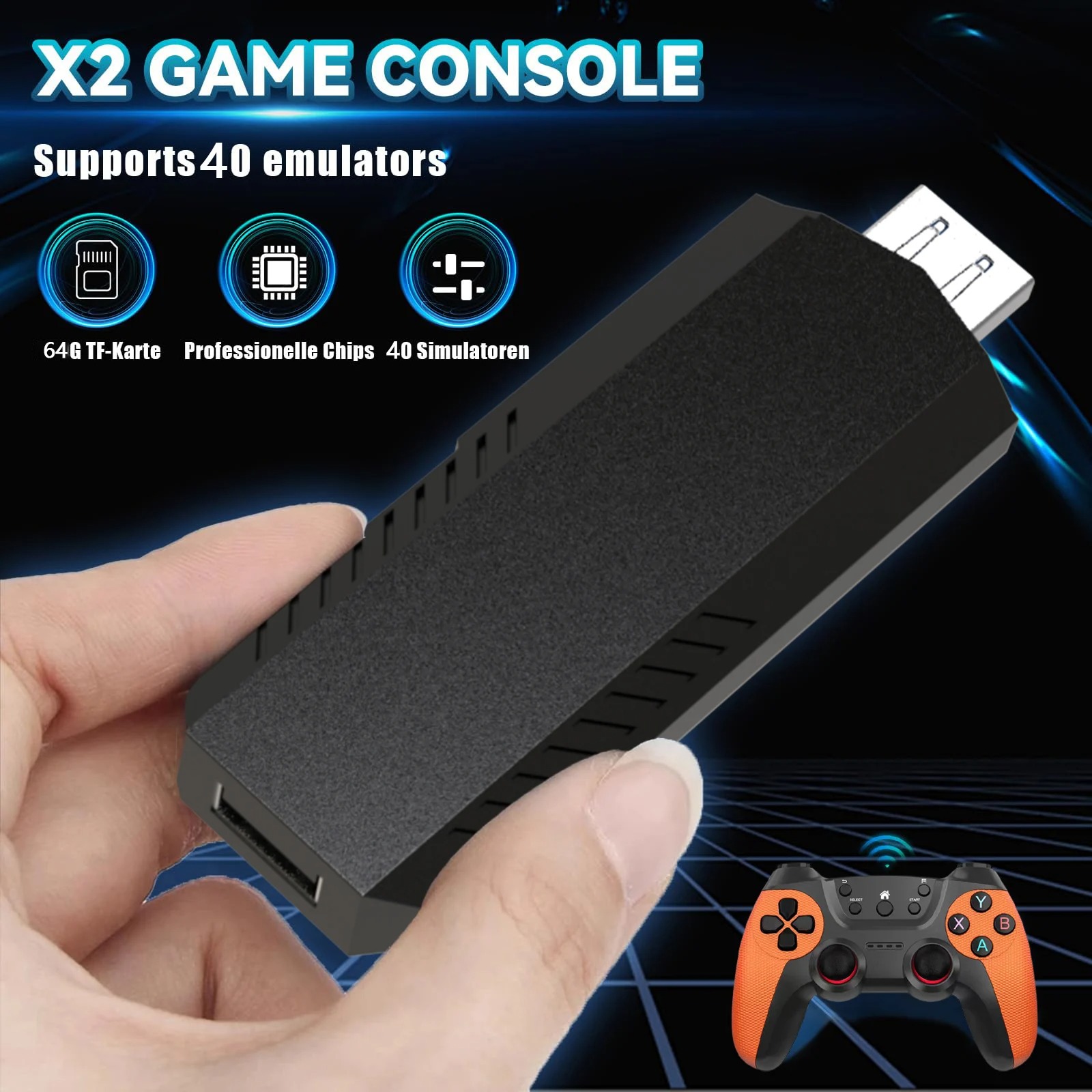 X2Pro TV Game Stick 4K HD Cons - Retro Gaming Stick avis et prix