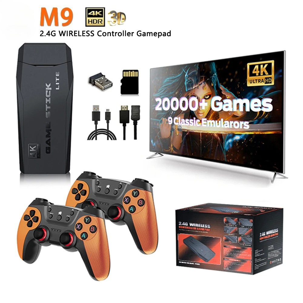 Console de jeu vidéo M9 4K 200 - Retro Gaming Stick avis et prix