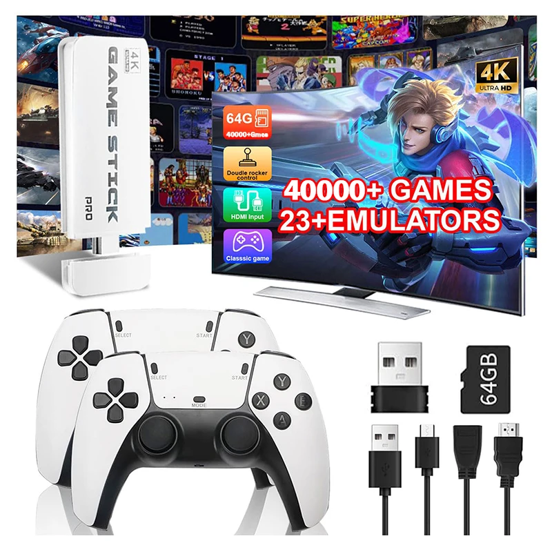 M15 4K TV Game Stick 64 Go ave - Retro Gaming Stick avis et prix