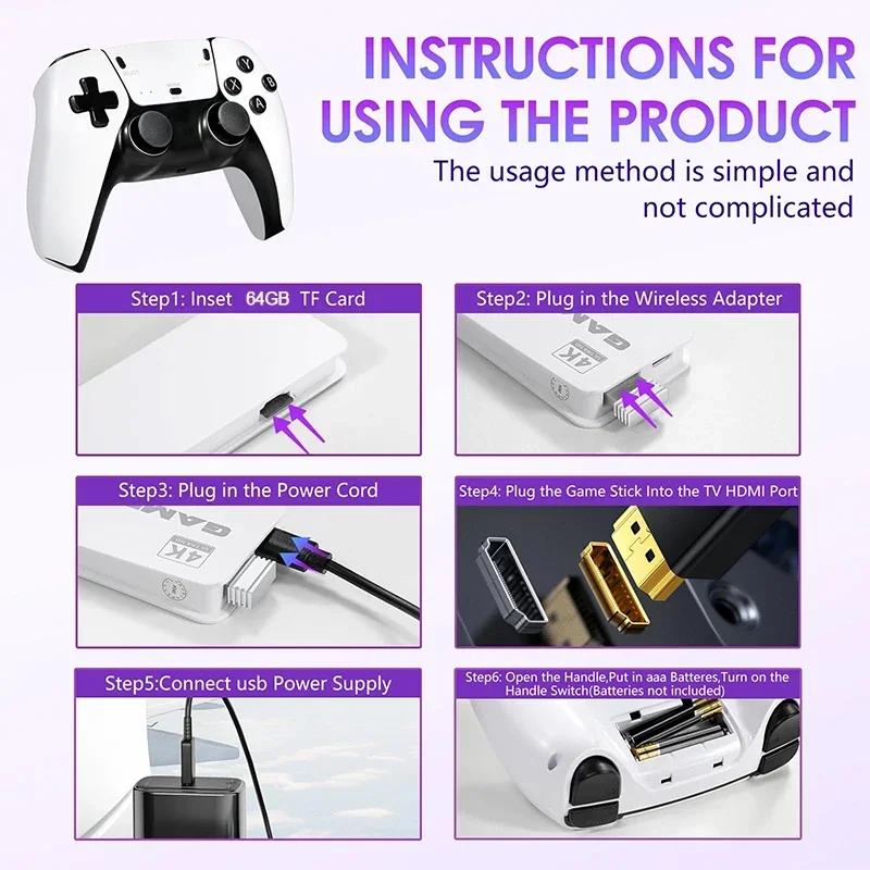 M15 4K TV Game Stick 64 Go ave - Retro Gaming Stick avis et prix