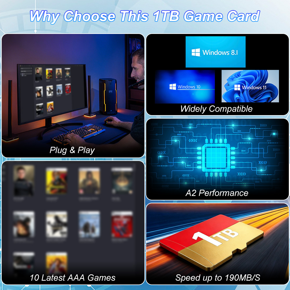 Carte TF de jeu JMachen 1 To a - Retro Gaming Windows avis et prix