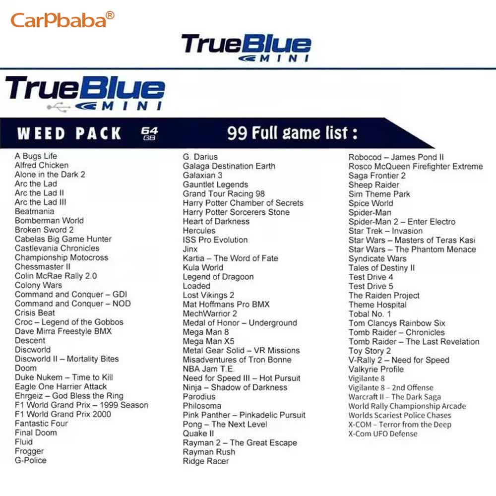 W3 pour True Blue Mini CRACK P - Retro Gaming Stick avis et prix