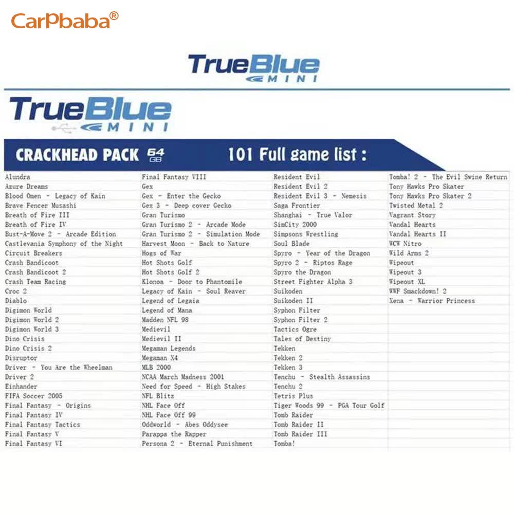 W3 pour True Blue Mini CRACK P - Retro Gaming Stick avis et prix