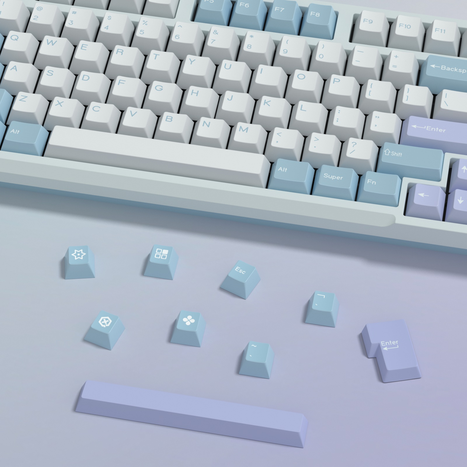 KBDiy GMK Illusion Keycap prof - Retro Gaming Laptop avis et prix